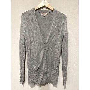 Philosophy| Gray button Cardigan Sweater| Small